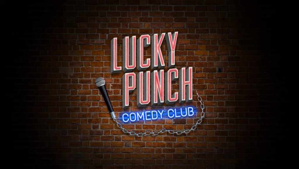 Schriftzug Lucky Punch Comedy Club