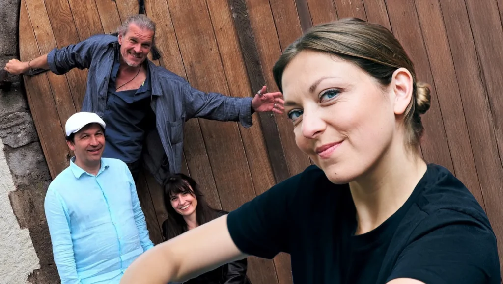 Götz Otto, Mira Huber, Katrin Avison und Tizian Jost