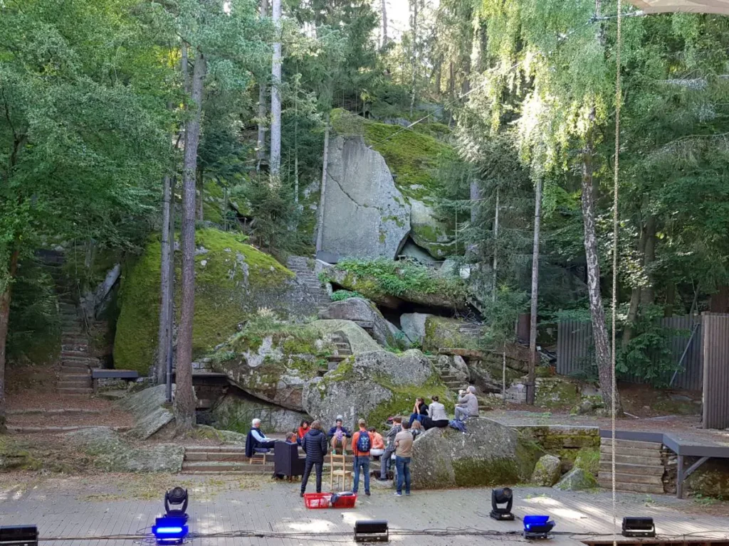 Diskussion auf der Bühne