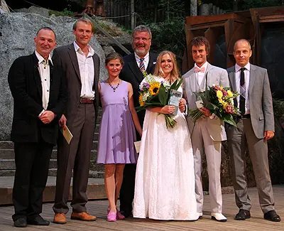 Michael Lerchenberg, Matthias Lehmann und Barbara Macheiner, Karl-Willi Beck, Caroline Hetényi und Johann Anzenberger, und Michael Will