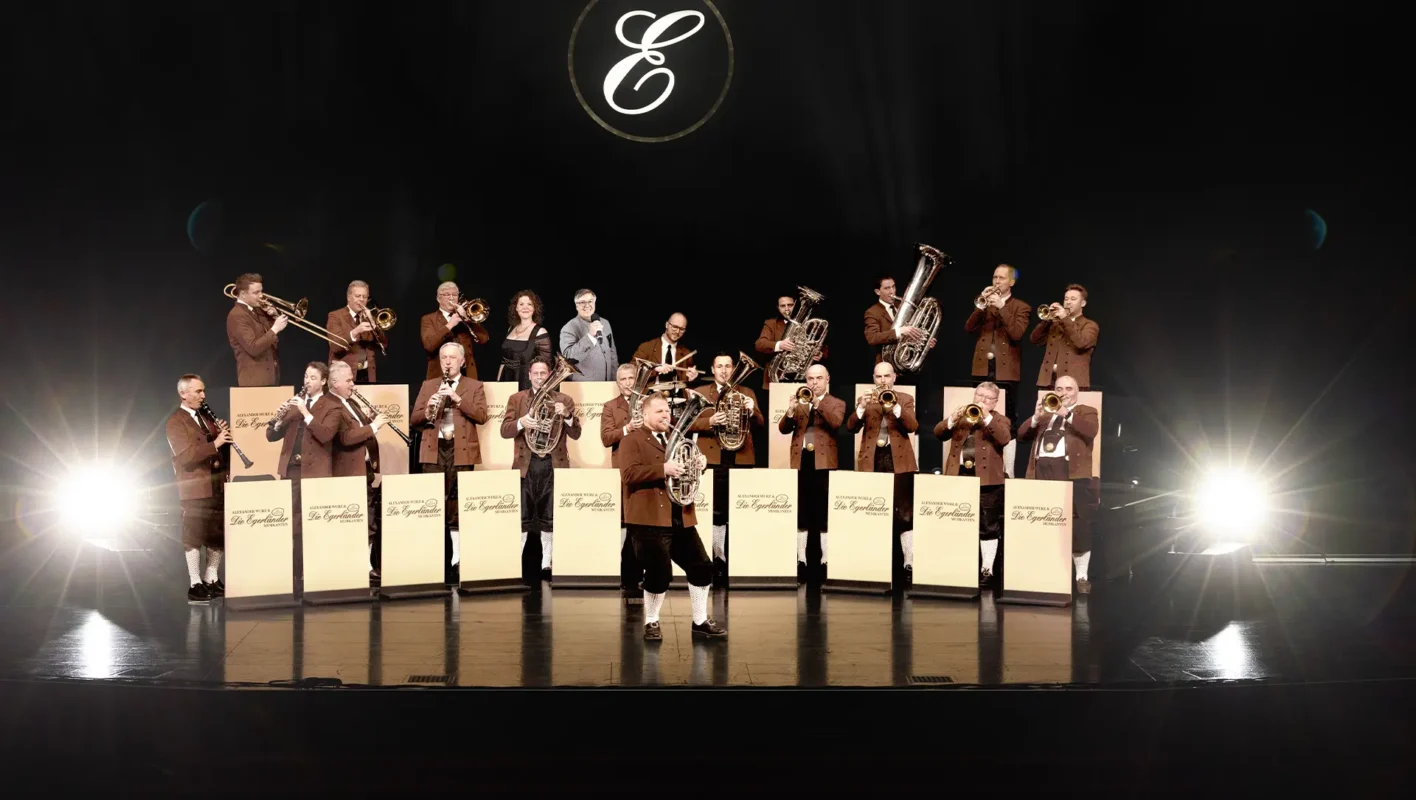 Blasorchester auf der Bühne